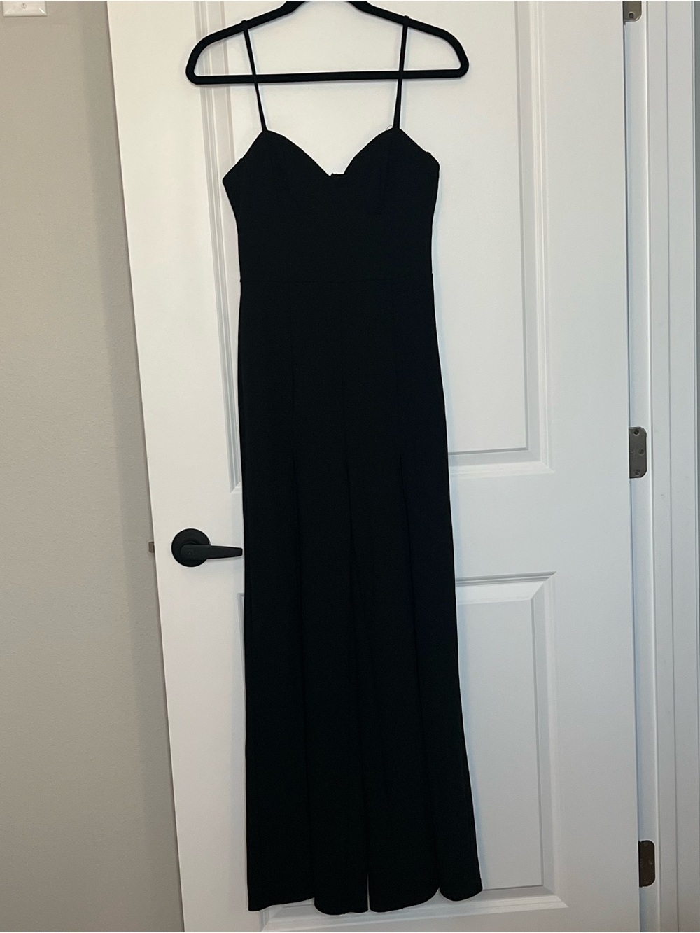 Black Split Leg Jumpsuit